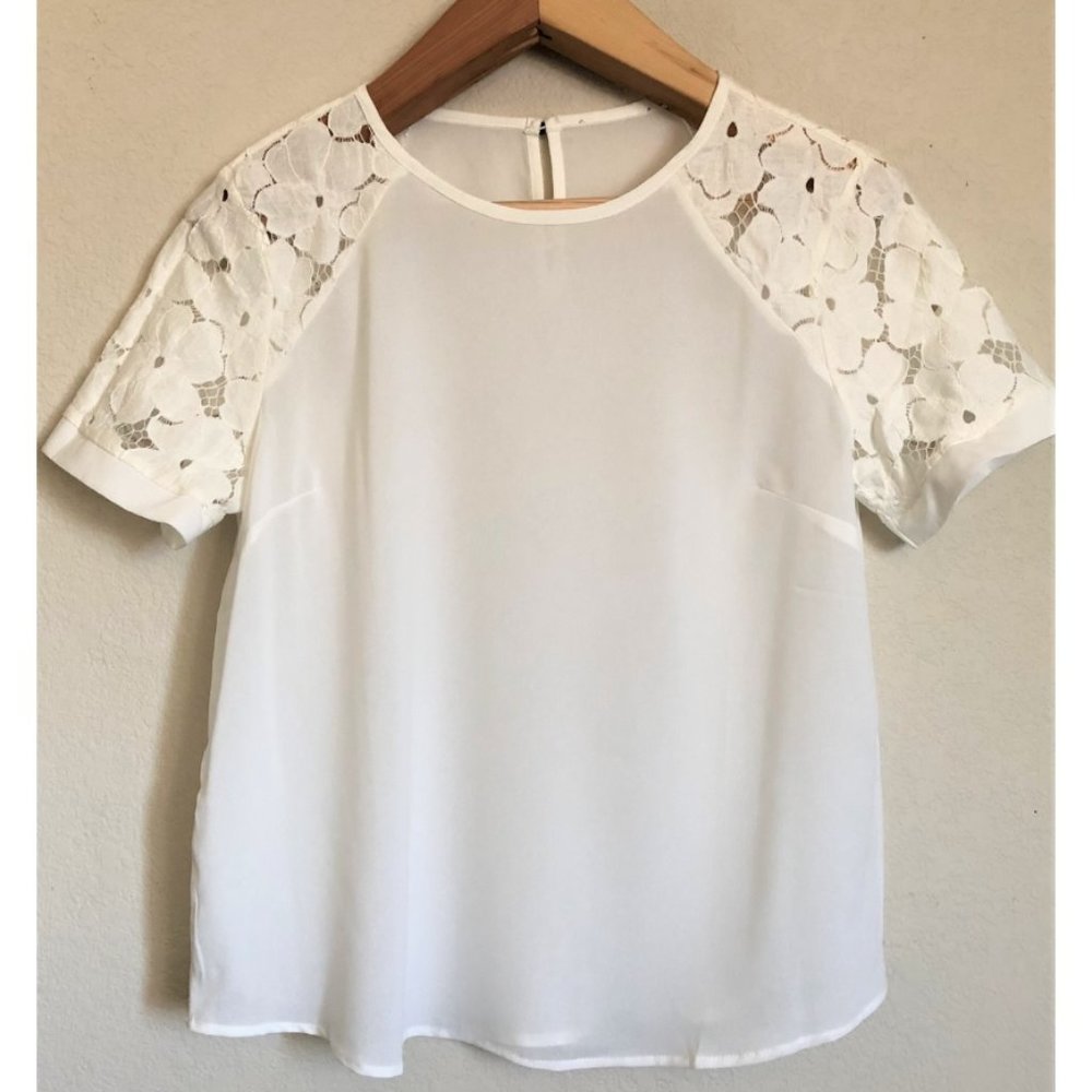 Unbranded Floral Lace Sleeve Blouse